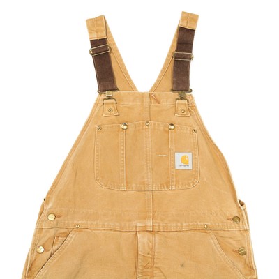 Carhartt Carhartt Trapunta Foderato Salopette 40 x 32 Bavaglino Lavoro Tela Vintage 90s 