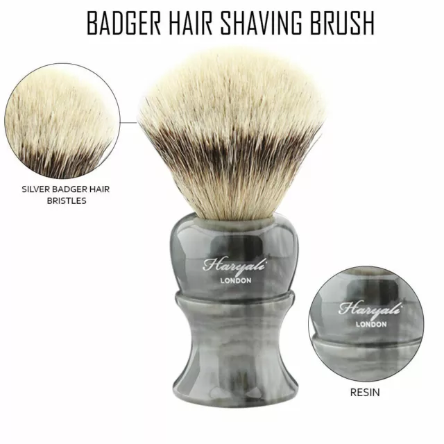 New Men Shaving Silvertip Brush Best Badger Hair Shave Resin Handle Barber Tool