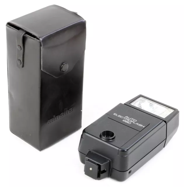 Minolta BLITZ auto ELECTROFLASH 280 mit ETUI ! TOP & SAUBER & FUNKTIONIERT !