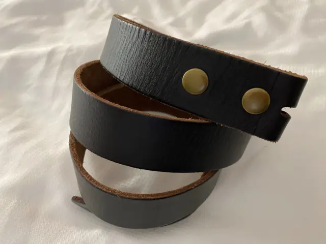 Gelante Dark Brown Full Grain Leather Belt Strap G2016 Men's Size XXL 46-48