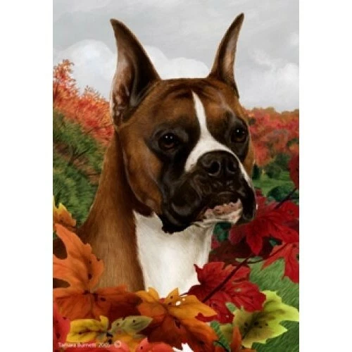 Fall Garden Flag (TB) - Fawn Boxer 130261