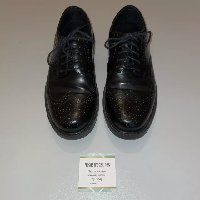 Men's Deer Stags Leather Tribune Shoes Cap Toe-COMFORT Black 8.5 M