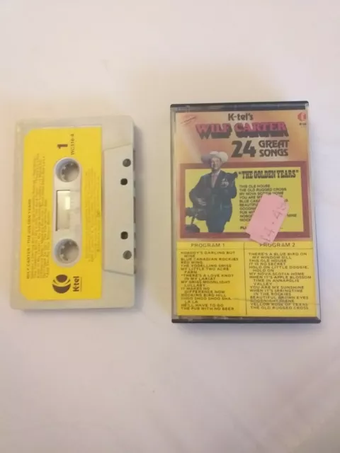 VINTAGE WILF CARTER 24 Great songs 1976 cassette tape. FAST POSTAGE £9. ...