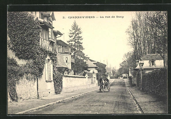 CPA Chennevières, La Rue de Sucy