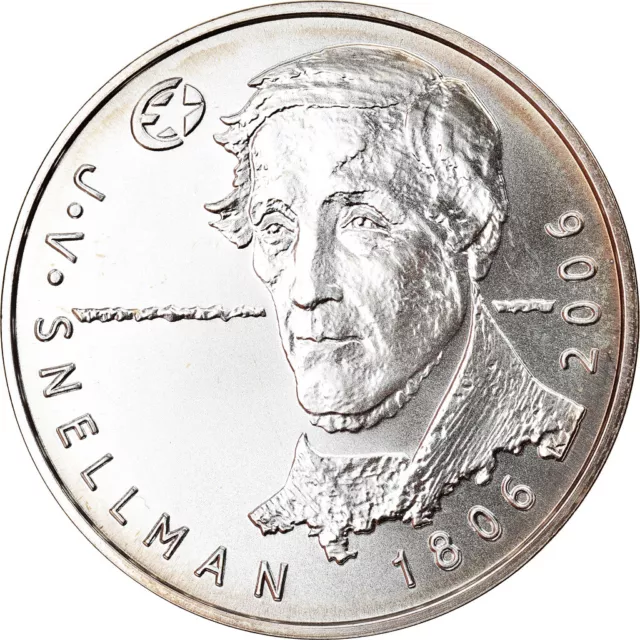 [#892441] Finlande, 10 Euro, Johan Vilhelm Snellman, 2006, FDC, Argent, KM:124