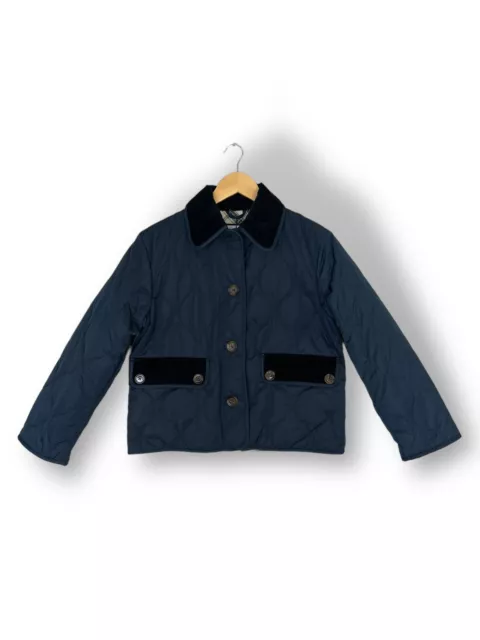 Barbour Alexa Chung Blue Quilted Jacket UK 6 Blair  Jacket