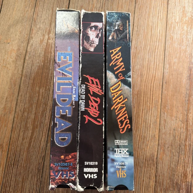 EVIL DEAD 3 Vhs Lot Horror Part 1 2 Army Of Darkness Bruce Campbell ...