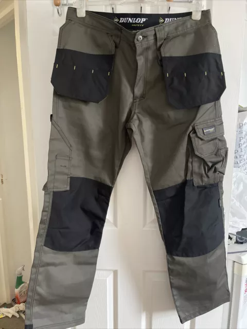 Dunlop On Site Trousers with back and full zip  Greyblack