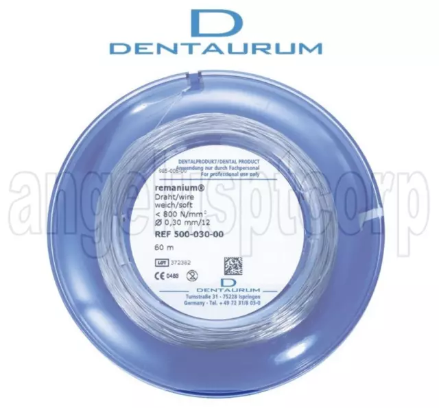 Dental Lab Orthodontic Remanium® Ligature Wire Soft ø 0.30mm | 12" | Dentaurum