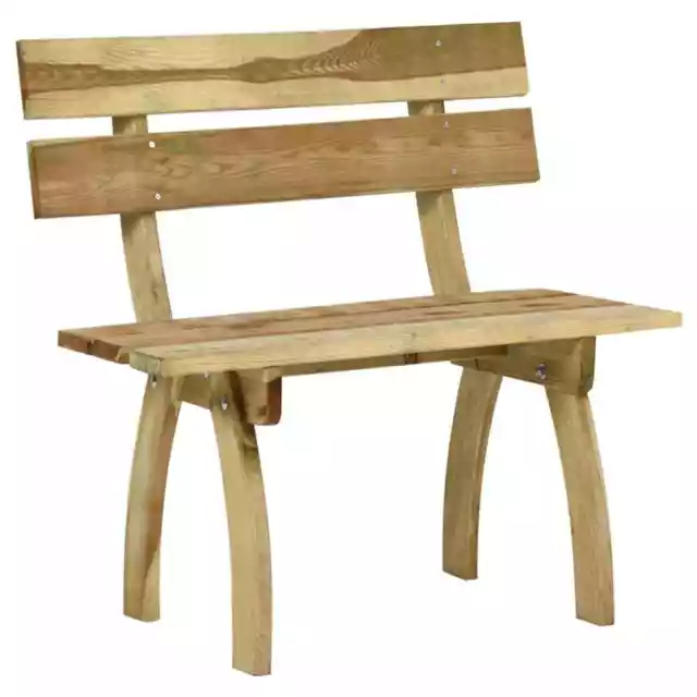 Banc de jardin 110 cm Bois de pin imprÃ©gnÃ©