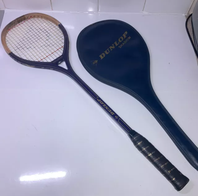 Dunlop Classic Shadow squash racket with cover