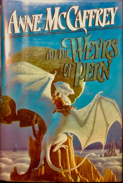 Signed by Anne McCaffrey, All the Weyrs of Pern, 1st ed HC/DJ fantasy dragons