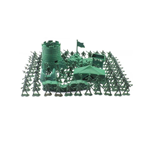 100Pcs Men Action Figures   Men Toy Set  Play Set Tank Toys  Aircraft