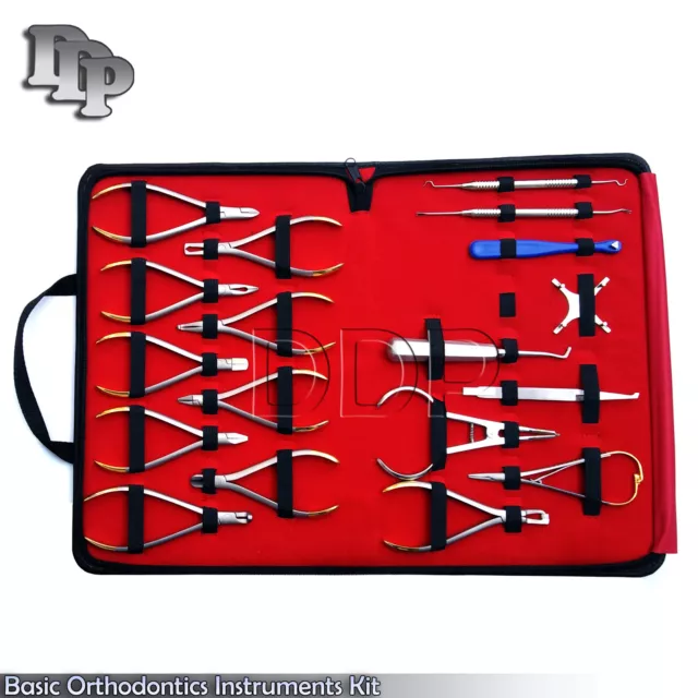 Ensemble d'instruments dentaires orthodontiques de base 18 pièces kit composite premium DN-2123 2