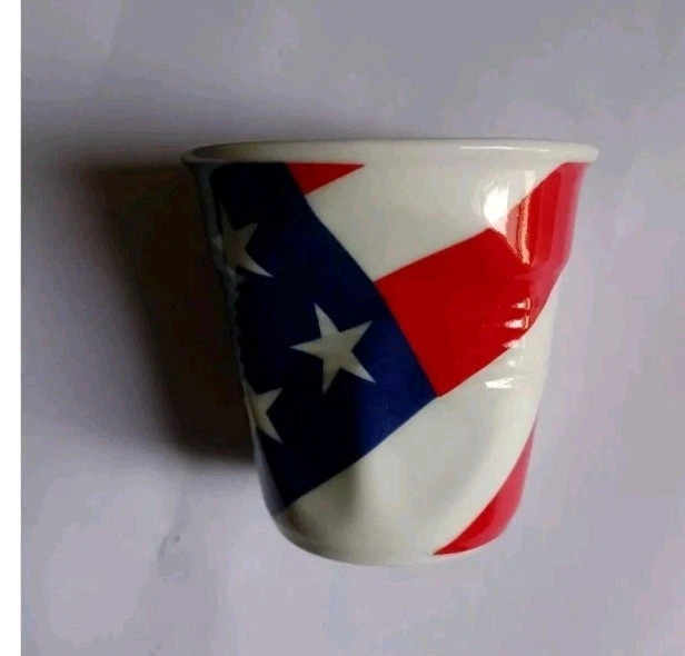 Gobelet froissé - espresso 8 cl porcelaine ''Bastille'' - Revol