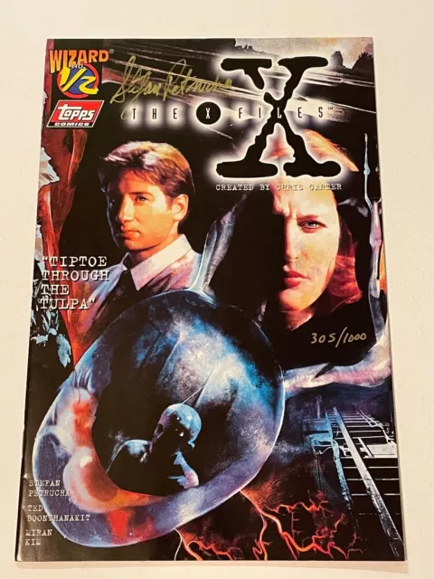 The X-FILES #1/2 Signed by Stefan Peturcha w/ COA VF/NM TOPPS COMICS