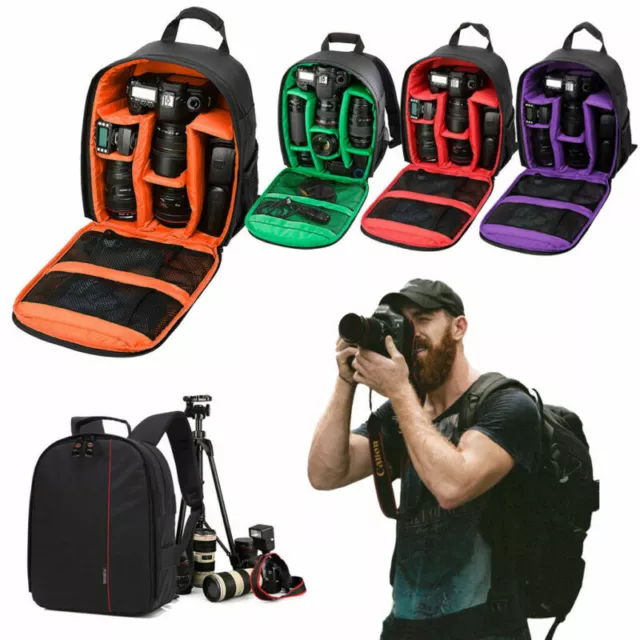 Waterproof Shockproof Bag Backpack for Canon EOS Sony Nikon DSLR Digital Camera 3