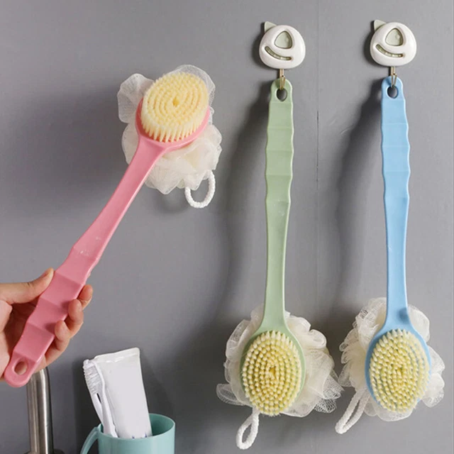 New Bath Brush Loofah Shower Sponge Long Handle Back Scrubber Body Exfoliating