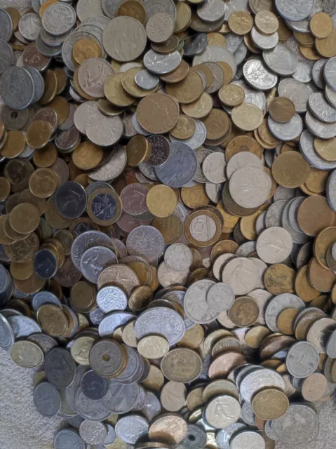 7,6 kilos de pièces de monnaie française