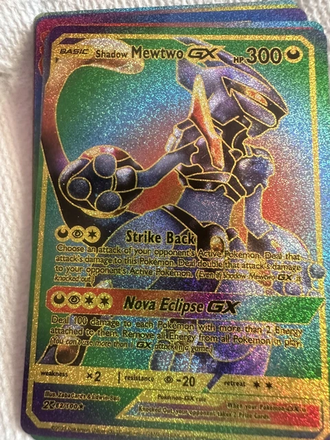 SHADOW MEWTWO GX Hp300 Fan Art🕺Multi Color Foil NM $3.74