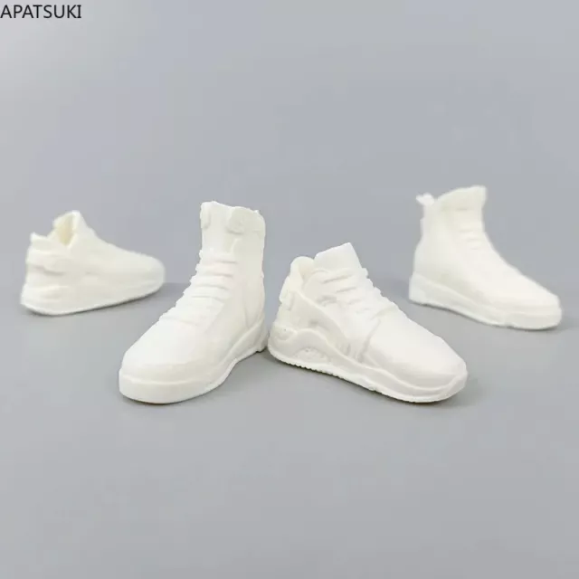 Weiße Mode Schuhe für Ken Junge Puppe Turnschuhe Sportschuhe 1/6 Puppen Zubehör