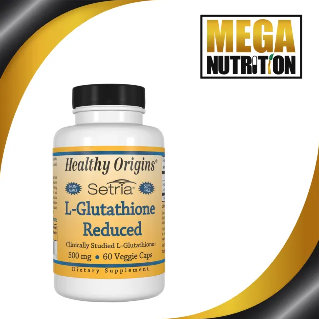 L-Glutathione Reduced 500mg 60 Veg Capsules | Clinically Studied | Antioxidant 3