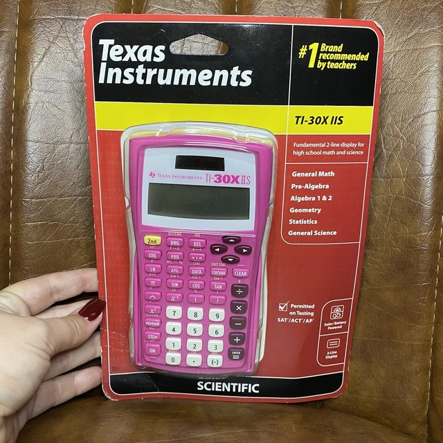 CALCULATRICE SCIENTIFIQUE TEXAS Instruments TI-30X IIS 2 lignes rose ...