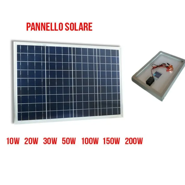 Panneau Solaire Photovoltaïque Cellules Silicium 10,20, 30,50, 100,150, 200 Watt