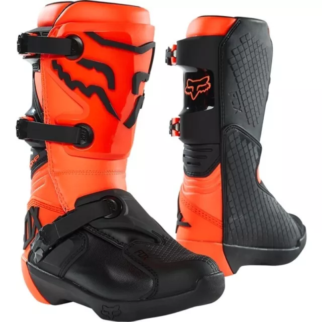 Fox Comp Jugend Kinder Motocross Stiefel Flo orange