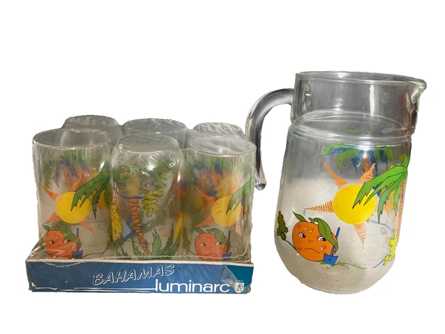 Schneider Le Verre Français vase Pichet à Orangeade à bi Schneider Le Verre Français vase Pichet à Orangeade à bi