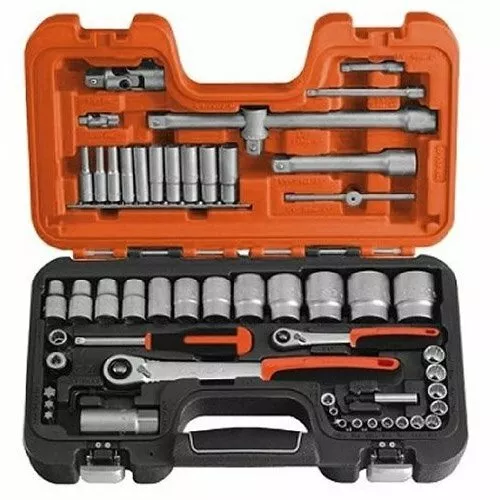 Bahco S560 - Set di chiavi a bussola da 1/4" e 1/2", 56 pezzi (u3f)