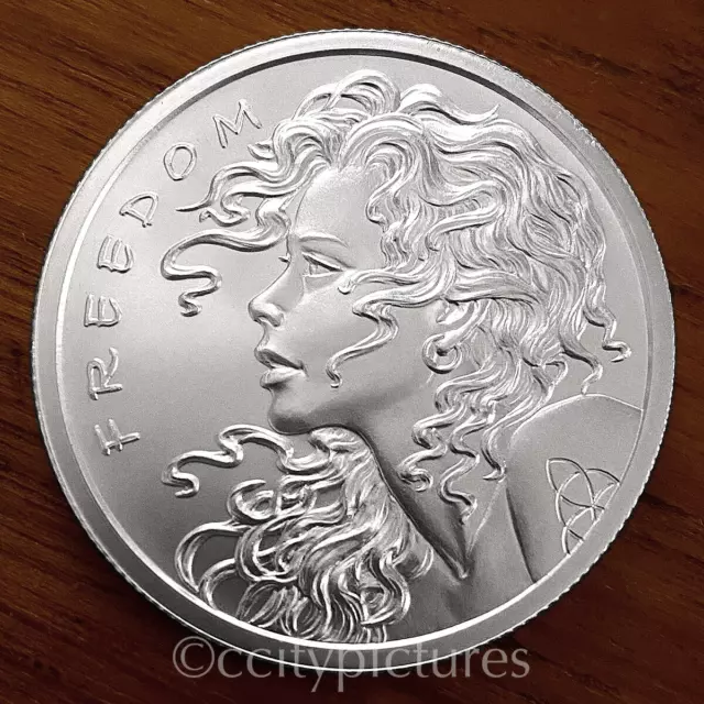 2025 1 OZ Freedom Girl 999 BU Silver Round #5 $56.37