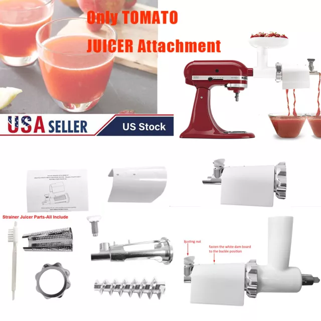 Vegetable Strainer Parts Tomato Juicer Attachment For KitchenAid Stand Mixer  USA