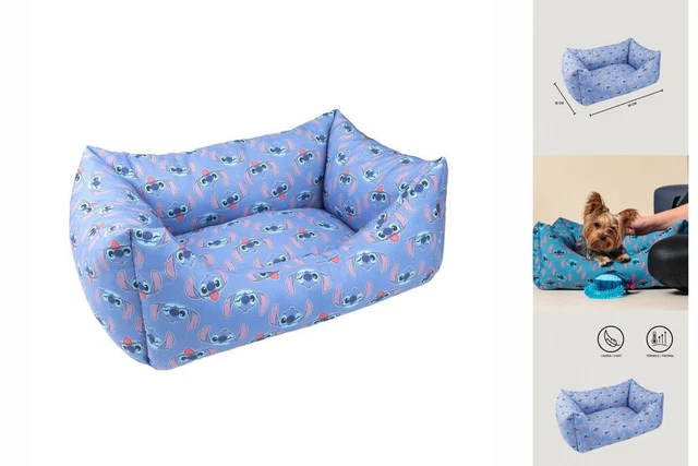 Adena Hundekorb 71x48 Cm Mit Kissen | Blau & Mint Herzen | Für Innen & Außen
