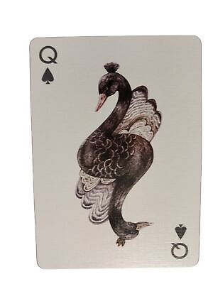 Cartas de juego Queen Spades de intercambio único collage artesanías papel efímero basura viaje