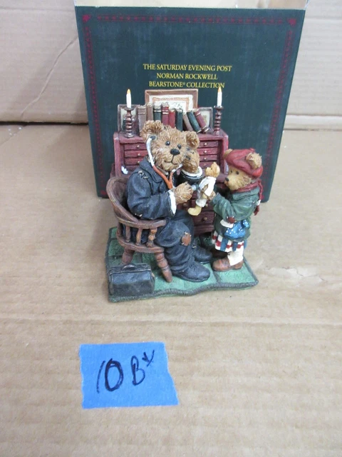 Boyds Bears Doctor & the Doll 4017978 Norman Rockwell Sat Evening Post Figurine