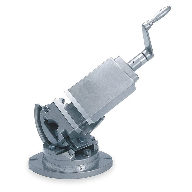 DAYTON 4CPF3 Machine Vise,4",Swivel