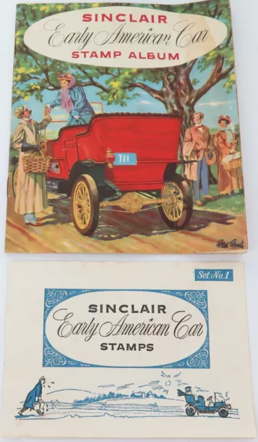 Hard to Get in Australia. Sinclair Oil “Early American Car” Album + Set 1 Stamps