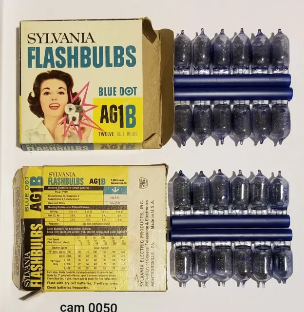 2 cajas de flash de punto azul Sylvania AG1B