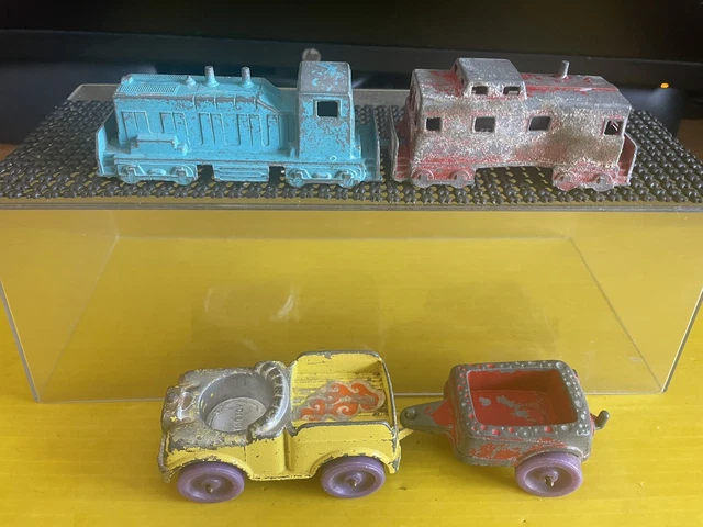 1967 TOOTSIETOYS 1/43 Usa Made Truck/Trailer & Midgetoy Train Cars 3.5