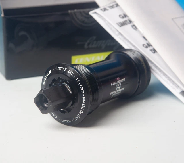Boitier De Pédalier Campagnolo Record – Axe Carré 1.37/24, Longueur 102 Mm – Occasion
