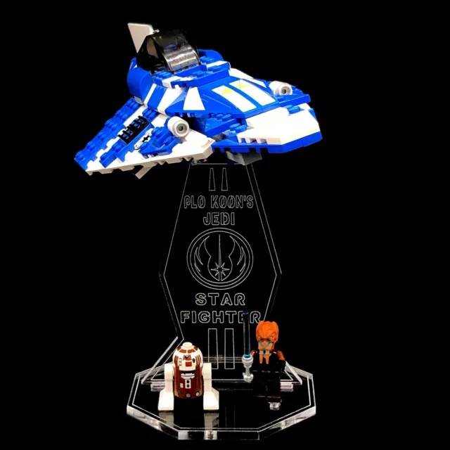 Display Stand Acrylglas Standfuss für LEGO 8093 Plo Koon's Jedi Starfighter