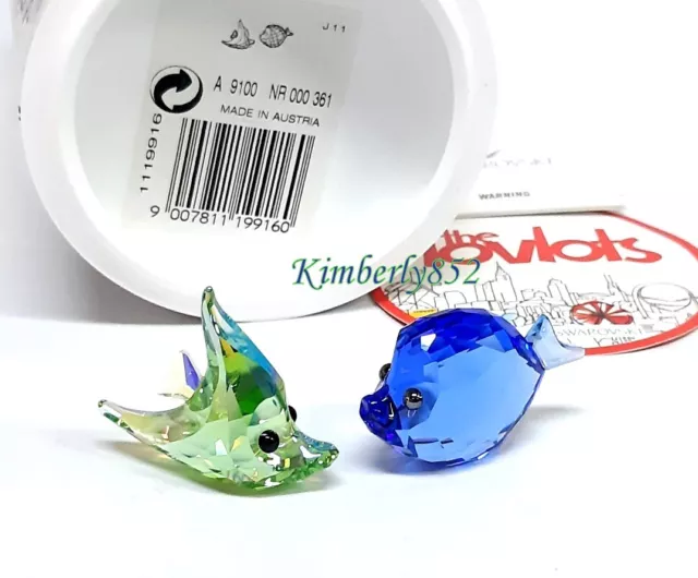 Swarovski Sealife Collection Shelly & Sam Fish MultiColors Crystal NEW 1119916