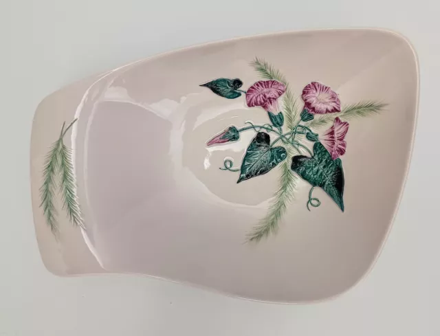 Vintage Carlton Ware Hand Painted Porcelain Dish Plate Australian Design Floral