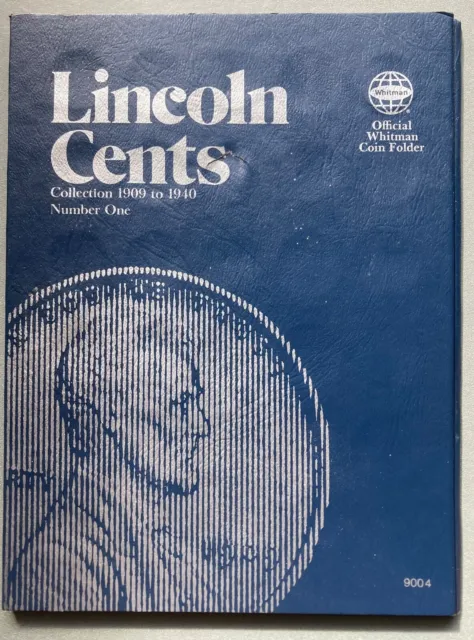 Lincoln Wheat Penny Collection Whitman Coin Folder #9004 1909-1940, 74 Coins