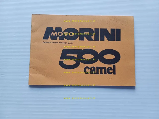 Moto Morini 500 Camel anni 80 manuale uso manutenzione libretto originale