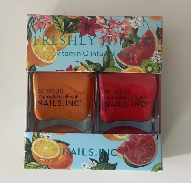 Nails Inc frisch entsaftet Vitamin C infundiert Nagellack Duo