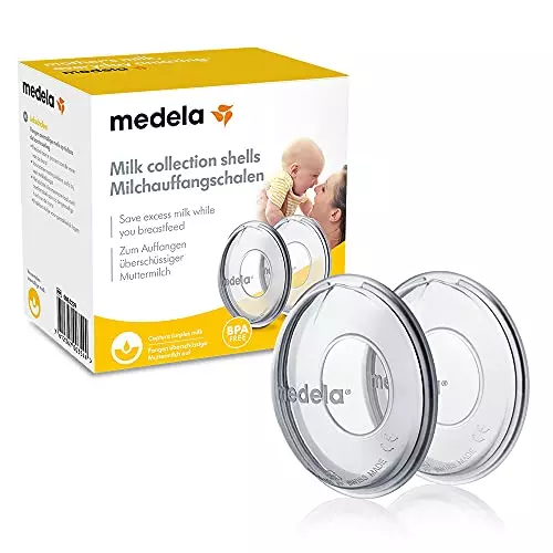 Medela Breast Milk Collector Shells, Silicone Breastmilk Collection Nipple Pack