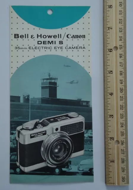 Bell & Howell Canon Demi S 35mm Electric Eye Camera Vintage Folder Advertising