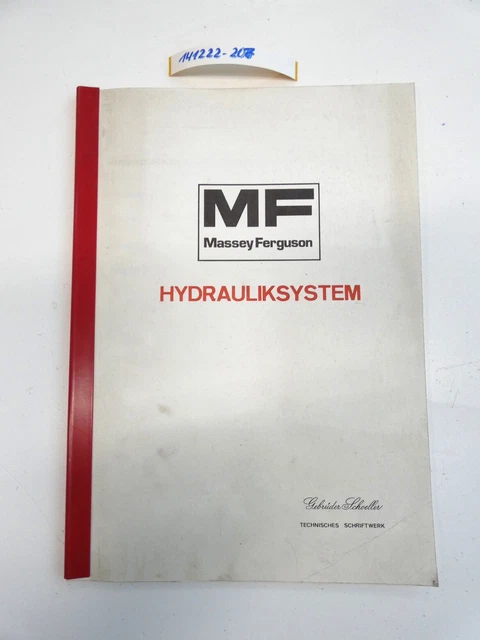 Manuale del proprietario del sistema idraulico Massey Ferguson Manuale del propr